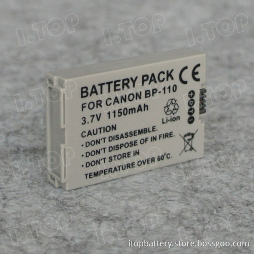3.7V 1150mAh BP-110 Camera Battery for Canon VIXIA HF R20 R21 R26 R28 R220 R206 XF105